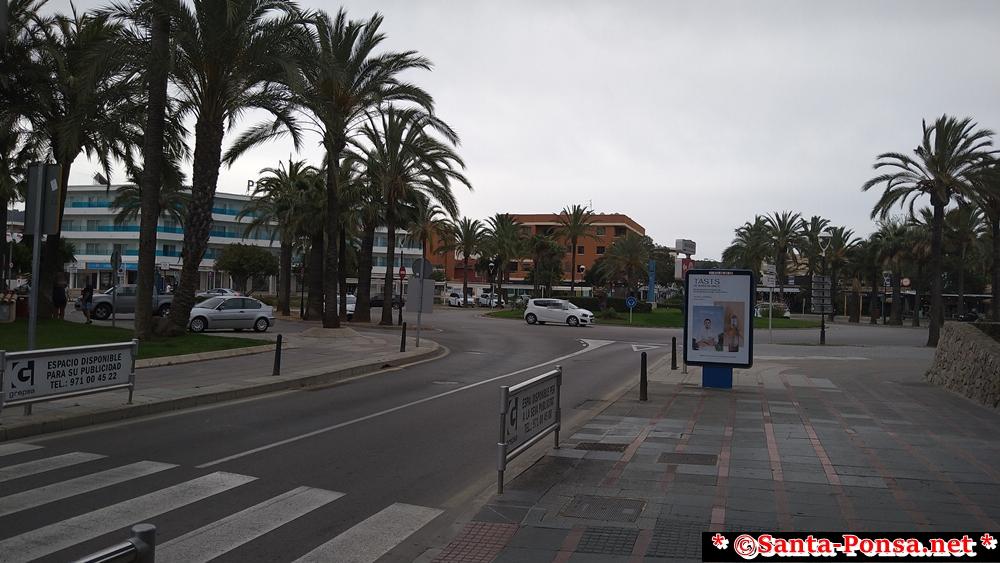 Blick zur Plaza Santa Ponsa, links Hotel Plaza Santa Ponsa
